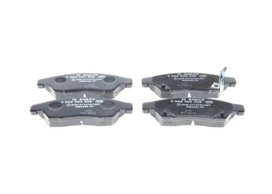 Bremsbelagsatz, Scheibenbremse Vorderachse BOSCH 0 986 494 238 Bild Bremsbelagsatz, Scheibenbremse Vorderachse BOSCH 0 986 494 238