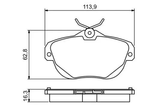 Bremsbelagsatz, Scheibenbremse BOSCH 0 986 494 243 Bild Bremsbelagsatz, Scheibenbremse BOSCH 0 986 494 243