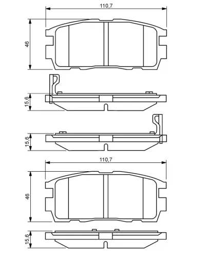 Bremsbelagsatz, Scheibenbremse BOSCH 0 986 494 251 Bild Bremsbelagsatz, Scheibenbremse BOSCH 0 986 494 251