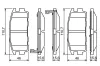 Bremsbelagsatz, Scheibenbremse BOSCH 0 986 494 251 Bild Bremsbelagsatz, Scheibenbremse BOSCH 0 986 494 251