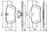 Bremsbelagsatz, Scheibenbremse BOSCH 0 986 494 256 Bild Bremsbelagsatz, Scheibenbremse BOSCH 0 986 494 256