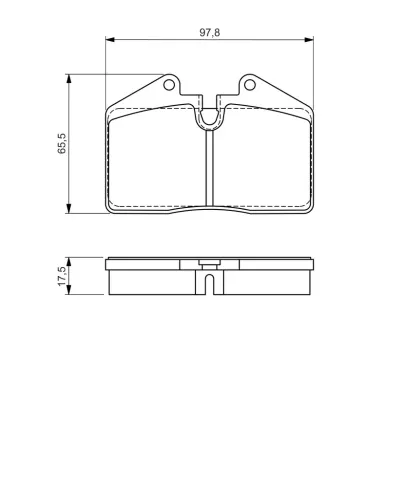 Bremsbelagsatz, Scheibenbremse BOSCH 0 986 494 267 Bild Bremsbelagsatz, Scheibenbremse BOSCH 0 986 494 267