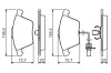 Bremsbelagsatz, Scheibenbremse BOSCH 0 986 494 283 Bild Bremsbelagsatz, Scheibenbremse BOSCH 0 986 494 283