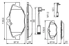 Bremsbelagsatz, Scheibenbremse BOSCH 0 986 494 285 Bild Bremsbelagsatz, Scheibenbremse BOSCH 0 986 494 285