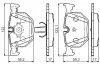 Bremsbelagsatz, Scheibenbremse BOSCH 0 986 494 286 Bild Bremsbelagsatz, Scheibenbremse BOSCH 0 986 494 286