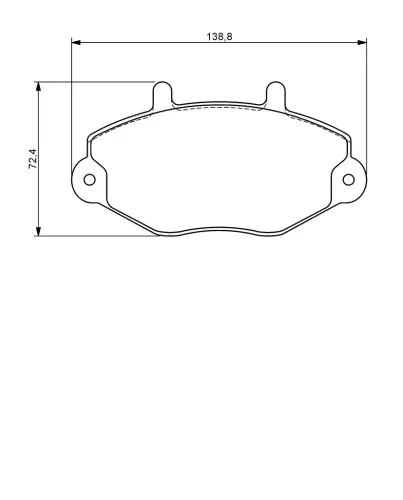 Bremsbelagsatz, Scheibenbremse Vorderachse BOSCH 0 986 494 287 Bild Bremsbelagsatz, Scheibenbremse Vorderachse BOSCH 0 986 494 287