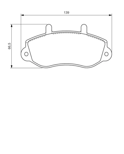 Bremsbelagsatz, Scheibenbremse BOSCH 0 986 494 288 Bild Bremsbelagsatz, Scheibenbremse BOSCH 0 986 494 288
