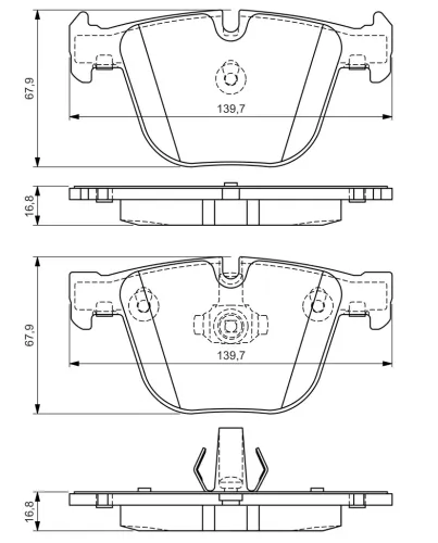 Bremsbelagsatz, Scheibenbremse BOSCH 0 986 494 294 Bild Bremsbelagsatz, Scheibenbremse BOSCH 0 986 494 294