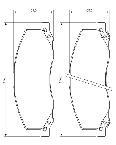 Bremsbelagsatz, Scheibenbremse Vorderachse BOSCH 0 986 494 298 Bild Bremsbelagsatz, Scheibenbremse Vorderachse BOSCH 0 986 494 298