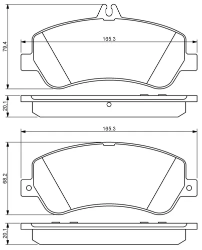 Bremsbelagsatz, Scheibenbremse BOSCH 0 986 494 302 Bild Bremsbelagsatz, Scheibenbremse BOSCH 0 986 494 302