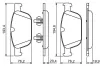 Bremsbelagsatz, Scheibenbremse BOSCH 0 986 494 305 Bild Bremsbelagsatz, Scheibenbremse BOSCH 0 986 494 305