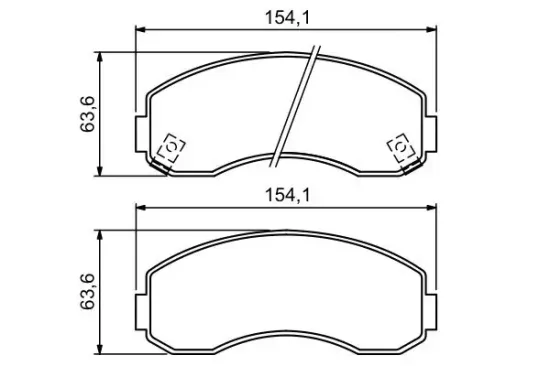 Bremsbelagsatz, Scheibenbremse BOSCH 0 986 494 314 Bild Bremsbelagsatz, Scheibenbremse BOSCH 0 986 494 314