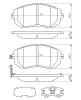 Bremsbelagsatz, Scheibenbremse Vorderachse BOSCH 0 986 494 315 Bild Bremsbelagsatz, Scheibenbremse Vorderachse BOSCH 0 986 494 315