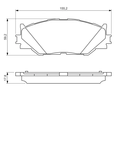 Bremsbelagsatz, Scheibenbremse Vorderachse BOSCH 0 986 494 316 Bild Bremsbelagsatz, Scheibenbremse Vorderachse BOSCH 0 986 494 316