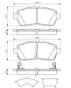 Bremsbelagsatz, Scheibenbremse Vorderachse BOSCH 0 986 494 321 Bild Bremsbelagsatz, Scheibenbremse Vorderachse BOSCH 0 986 494 321