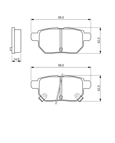 Bremsbelagsatz, Scheibenbremse BOSCH 0 986 494 328 Bild Bremsbelagsatz, Scheibenbremse BOSCH 0 986 494 328