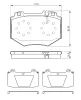 Bremsbelagsatz, Scheibenbremse BOSCH 0 986 494 352 Bild Bremsbelagsatz, Scheibenbremse BOSCH 0 986 494 352