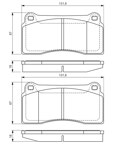 Bremsbelagsatz, Scheibenbremse BOSCH 0 986 494 353 Bild Bremsbelagsatz, Scheibenbremse BOSCH 0 986 494 353