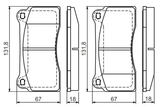 Bremsbelagsatz, Scheibenbremse BOSCH 0 986 494 353 Bild Bremsbelagsatz, Scheibenbremse BOSCH 0 986 494 353