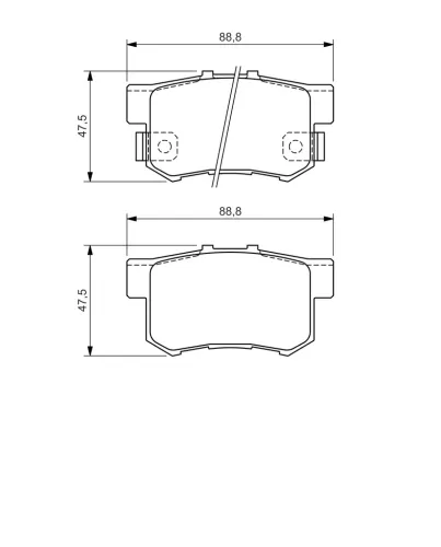 Bremsbelagsatz, Scheibenbremse BOSCH 0 986 494 358 Bild Bremsbelagsatz, Scheibenbremse BOSCH 0 986 494 358
