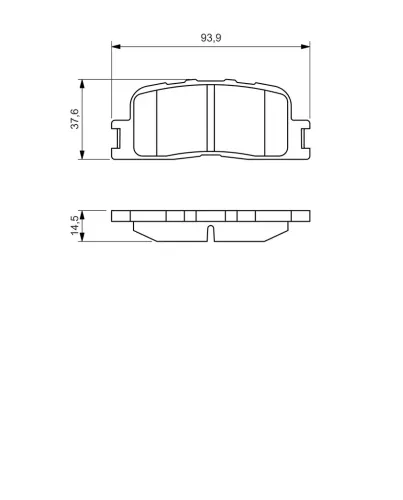 Bremsbelagsatz, Scheibenbremse Hinterachse BOSCH 0 986 494 359 Bild Bremsbelagsatz, Scheibenbremse Hinterachse BOSCH 0 986 494 359