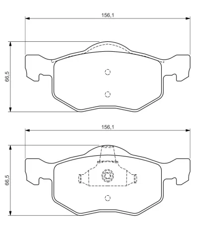 Bremsbelagsatz, Scheibenbremse BOSCH 0 986 494 361 Bild Bremsbelagsatz, Scheibenbremse BOSCH 0 986 494 361