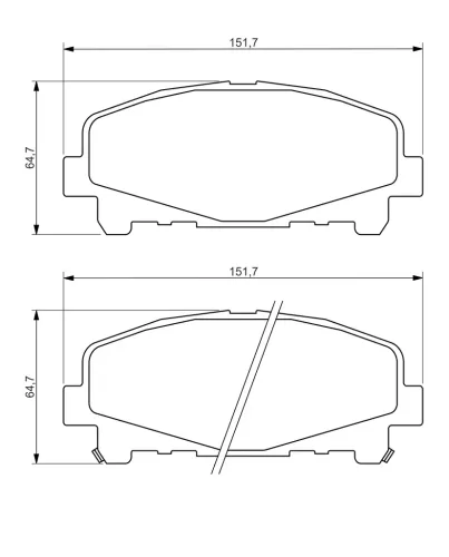 Bremsbelagsatz, Scheibenbremse Vorderachse BOSCH 0 986 494 382 Bild Bremsbelagsatz, Scheibenbremse Vorderachse BOSCH 0 986 494 382