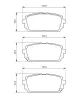Bremsbelagsatz, Scheibenbremse Hinterachse BOSCH 0 986 494 400 Bild Bremsbelagsatz, Scheibenbremse Hinterachse BOSCH 0 986 494 400