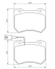 Bremsbelagsatz, Scheibenbremse Vorderachse BOSCH 0 986 494 402 Bild Bremsbelagsatz, Scheibenbremse Vorderachse BOSCH 0 986 494 402
