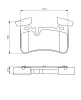 Bremsbelagsatz, Scheibenbremse Hinterachse BOSCH 0 986 494 411 Bild Bremsbelagsatz, Scheibenbremse Hinterachse BOSCH 0 986 494 411