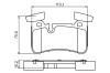 Bremsbelagsatz, Scheibenbremse BOSCH 0 986 494 411 Bild Bremsbelagsatz, Scheibenbremse BOSCH 0 986 494 411