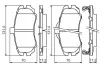 Bremsbelagsatz, Scheibenbremse BOSCH 0 986 494 426 Bild Bremsbelagsatz, Scheibenbremse BOSCH 0 986 494 426