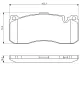 Bremsbelagsatz, Scheibenbremse Vorderachse BOSCH 0 986 494 428 Bild Bremsbelagsatz, Scheibenbremse Vorderachse BOSCH 0 986 494 428