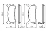 Bremsbelagsatz, Scheibenbremse BOSCH 0 986 494 482 Bild Bremsbelagsatz, Scheibenbremse BOSCH 0 986 494 482