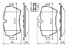 Bremsbelagsatz, Scheibenbremse Vorderachse BOSCH 0 986 494 489 Bild Bremsbelagsatz, Scheibenbremse Vorderachse BOSCH 0 986 494 489