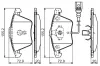 Bremsbelagsatz, Scheibenbremse BOSCH 0 986 494 550 Bild Bremsbelagsatz, Scheibenbremse BOSCH 0 986 494 550