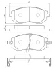 Bremsbelagsatz, Scheibenbremse Vorderachse BOSCH 0 986 494 558 Bild Bremsbelagsatz, Scheibenbremse Vorderachse BOSCH 0 986 494 558