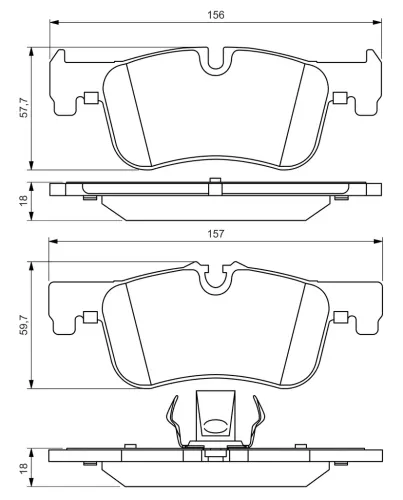 Bremsbelagsatz, Scheibenbremse BOSCH 0 986 494 561 Bild Bremsbelagsatz, Scheibenbremse BOSCH 0 986 494 561
