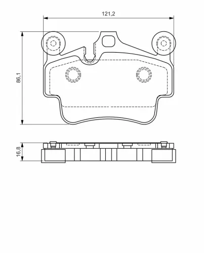 Bremsbelagsatz, Scheibenbremse BOSCH 0 986 494 567 Bild Bremsbelagsatz, Scheibenbremse BOSCH 0 986 494 567