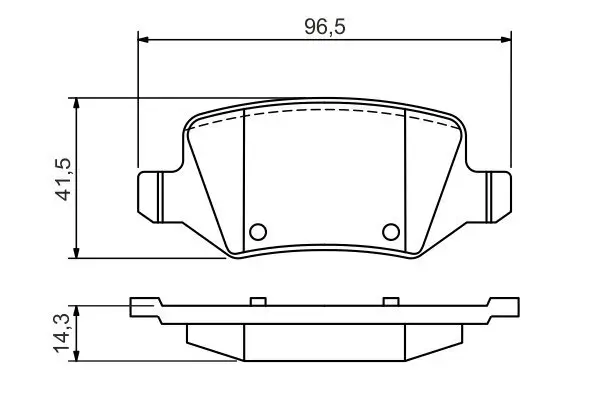 Bremsbelagsatz, Scheibenbremse BOSCH 0 986 494 569 Bild Bremsbelagsatz, Scheibenbremse BOSCH 0 986 494 569