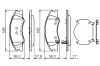 Bremsbelagsatz, Scheibenbremse Vorderachse BOSCH 0 986 494 577 Bild Bremsbelagsatz, Scheibenbremse Vorderachse BOSCH 0 986 494 577