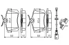 Bremsbelagsatz, Scheibenbremse BOSCH 0 986 494 598 Bild Bremsbelagsatz, Scheibenbremse BOSCH 0 986 494 598