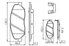 Bremsbelagsatz, Scheibenbremse BOSCH 0 986 494 631 Bild Bremsbelagsatz, Scheibenbremse BOSCH 0 986 494 631