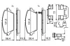 Bremsbelagsatz, Scheibenbremse Vorderachse BOSCH 0 986 494 633 Bild Bremsbelagsatz, Scheibenbremse Vorderachse BOSCH 0 986 494 633