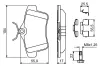 Bremsbelagsatz, Scheibenbremse BOSCH 0 986 494 640 Bild Bremsbelagsatz, Scheibenbremse BOSCH 0 986 494 640