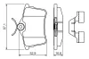 Bremsbelagsatz, Scheibenbremse BOSCH 0 986 494 646 Bild Bremsbelagsatz, Scheibenbremse BOSCH 0 986 494 646