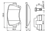 Bremsbelagsatz, Scheibenbremse BOSCH 0 986 494 649 Bild Bremsbelagsatz, Scheibenbremse BOSCH 0 986 494 649