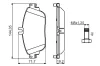 Bremsbelagsatz, Scheibenbremse BOSCH 0 986 494 662 Bild Bremsbelagsatz, Scheibenbremse BOSCH 0 986 494 662