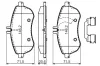 Bremsbelagsatz, Scheibenbremse BOSCH 0 986 494 667 Bild Bremsbelagsatz, Scheibenbremse BOSCH 0 986 494 667