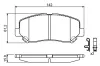 Bremsbelagsatz, Scheibenbremse BOSCH 0 986 494 675 Bild Bremsbelagsatz, Scheibenbremse BOSCH 0 986 494 675